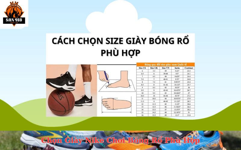 Chọn Giày Nike Chơi Bóng Rổ Phù Hợp