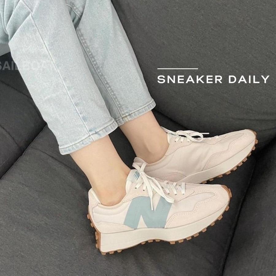Đế ngoài cao su và đế giữa EVA của New Balance 327 WS327HG1