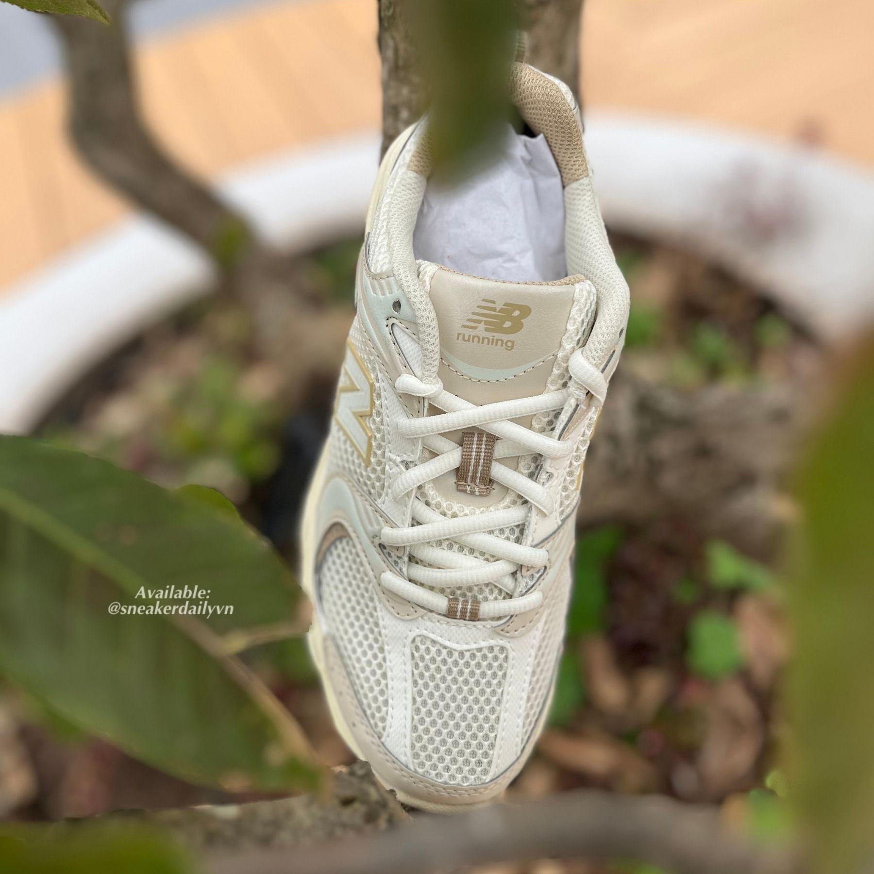 Đế giày New Balance 530 Beige Angora MR530AA với đệm ABZORB