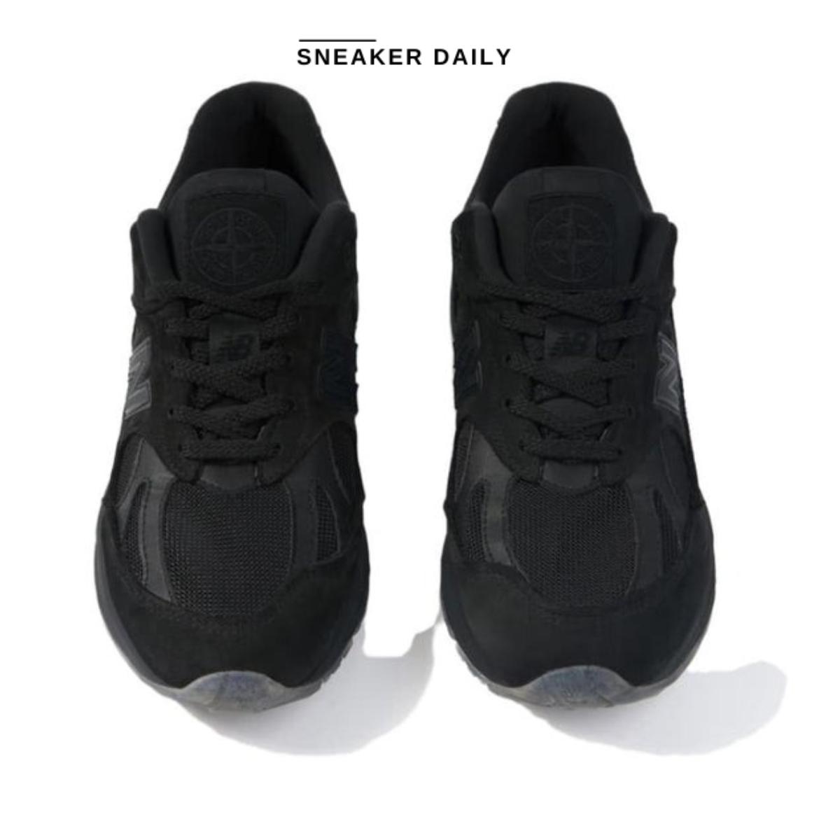 Stone Island x New Balance 991v2 Black U991SK2 phối đồ streetwear